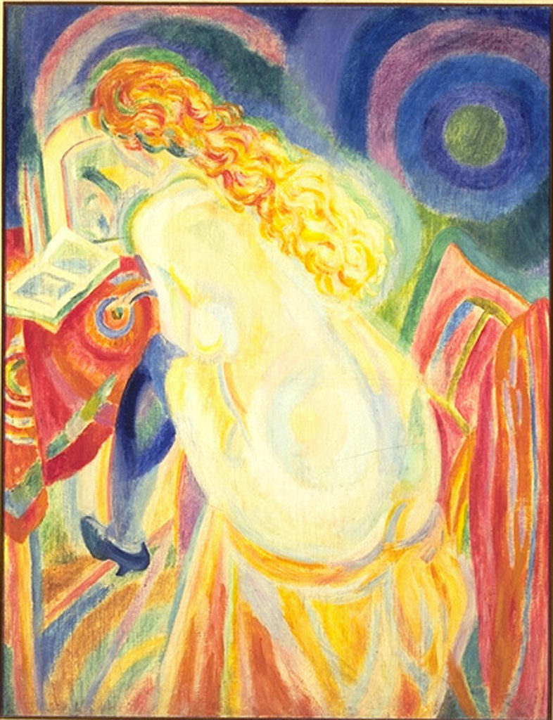 Female Nude Reading by Robert Delaunay