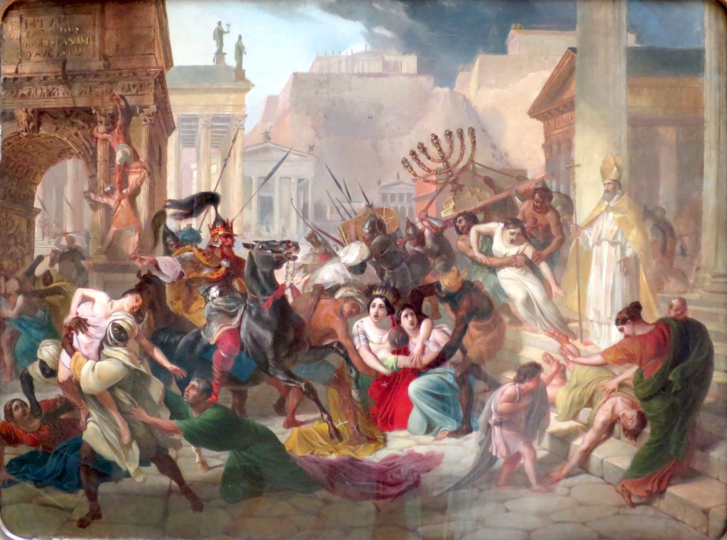 Karl Pavlovich Bryullov, Genserich's Invasion of Rome painting Fall of the Roman Empire in painting: 