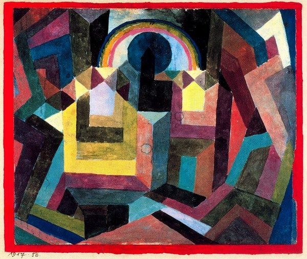 Rainbows art history Paul Klee, With the Rainbow