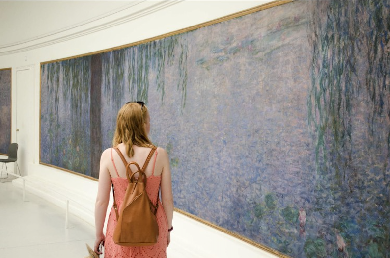 Benefits of Visiting a Museum: Claude Monet's Les Nymphéas at Musée de l'Orangerie, Paris, France. 