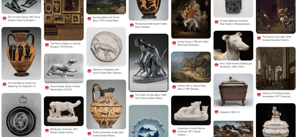 Art Museums on Pinterest: Screenshot from The Museum of Fine Arts Boston Pinterest page.