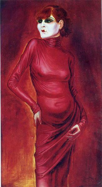 Otto Dix painting Portrait of the dancer Anita Berber
