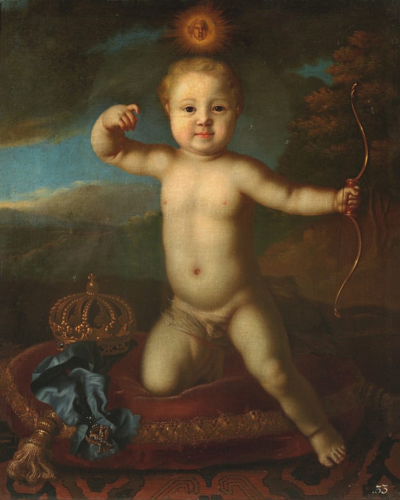Peter Petrovich as a Cupid. 