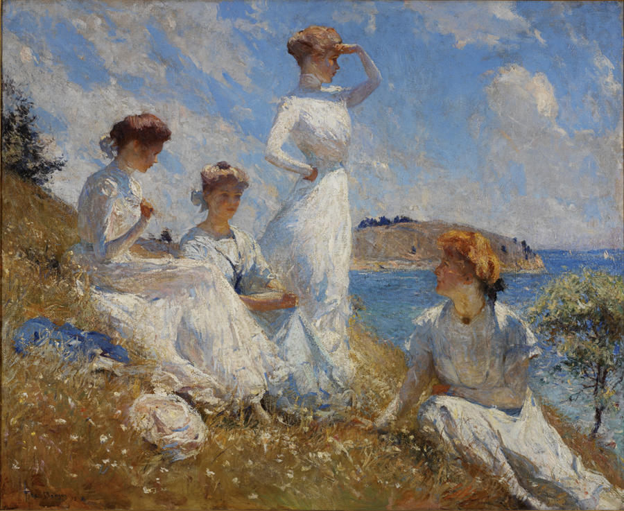 summer inspired by art Summer, Frank Weston Benson, 1909, RISD Museum, Providence.