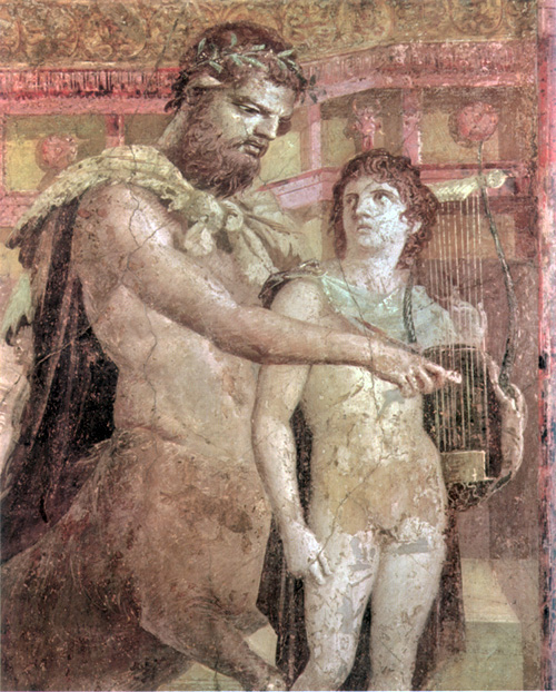 Archetypes in Star Wars Art: Chiron Teaching Achilles, fresco from Herculaneum, c. 65-79, Museo Archeologico Nazionale, Naples, Italy.