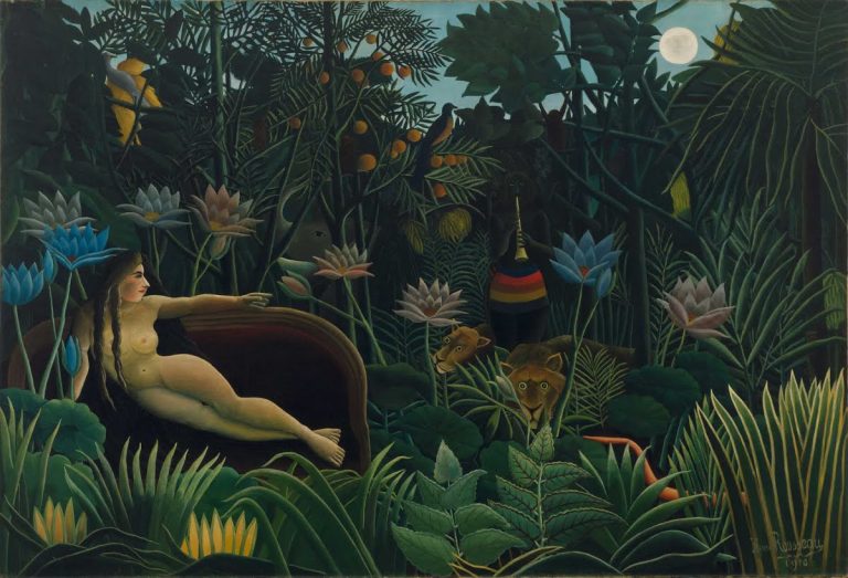 Henri Rousseau jungles: Henri Rousseau, The Dream, 1910, Museum of Modern Art, New York, NY, USA.
