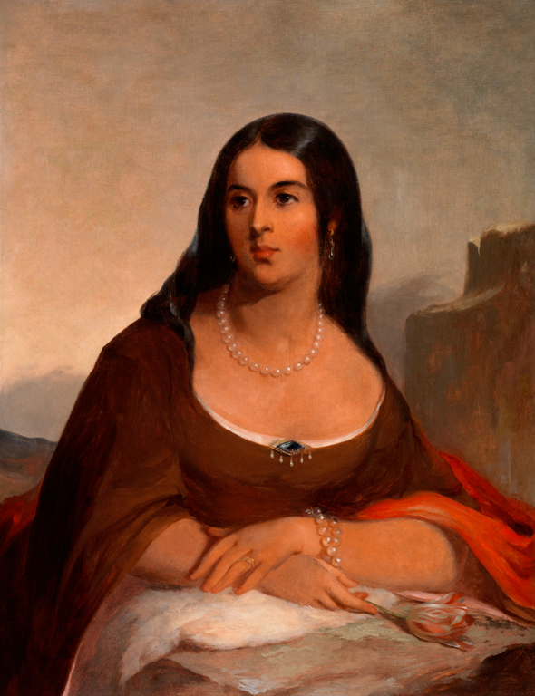 The true story of Pocahontas in art history: Thomas Sully, Pocahontas, 1852