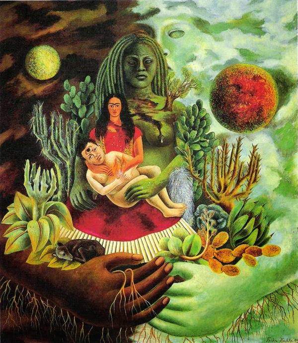 Frida Kahlo, The Love Embrace of The universe, the eart, myself, diego and senor Xolotl