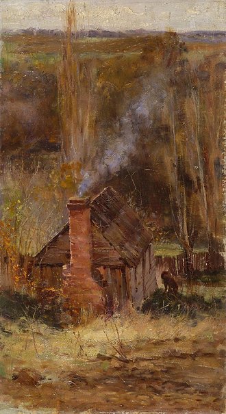Australian Impressionism; Frederick McCubbin, Cottage, Macedon