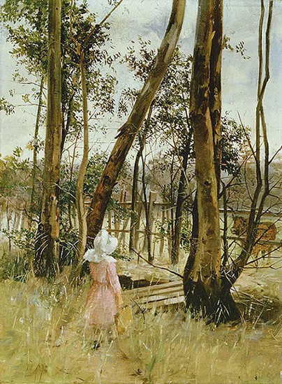 Jane Sutherland , Obstruction, Box Hill Australian Impressionism