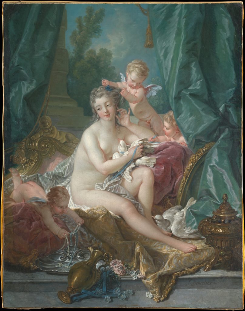 François Boucher, The Toilette of Venus, 1751, Metropolitan Museum of Art, New York, USA. 