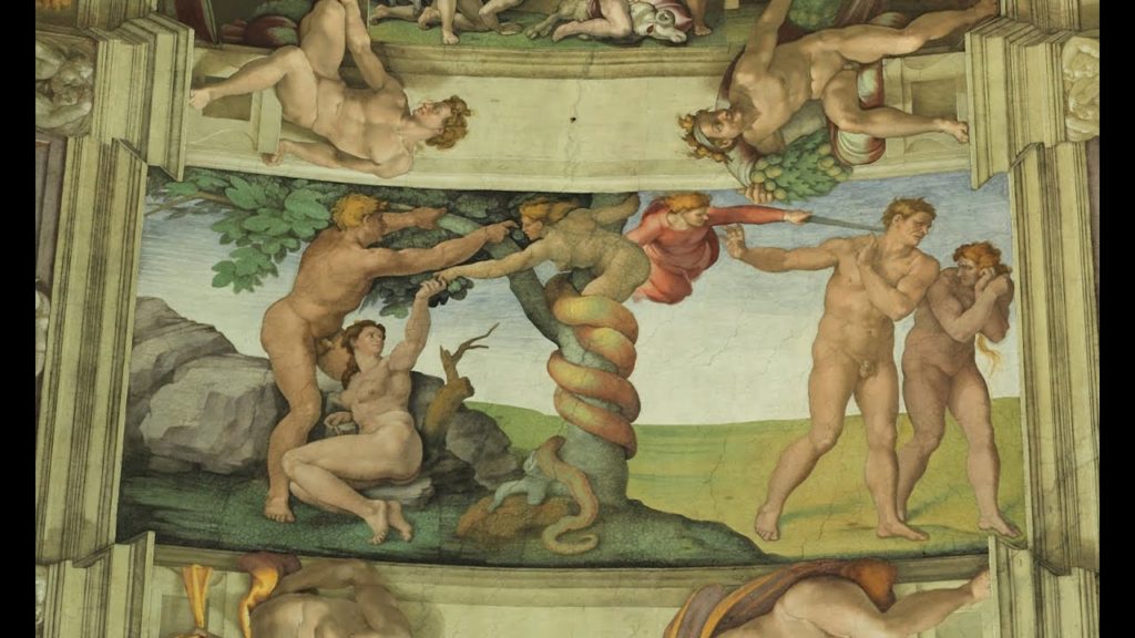 Michelangelo, sistine chapel fresco, the fall of man