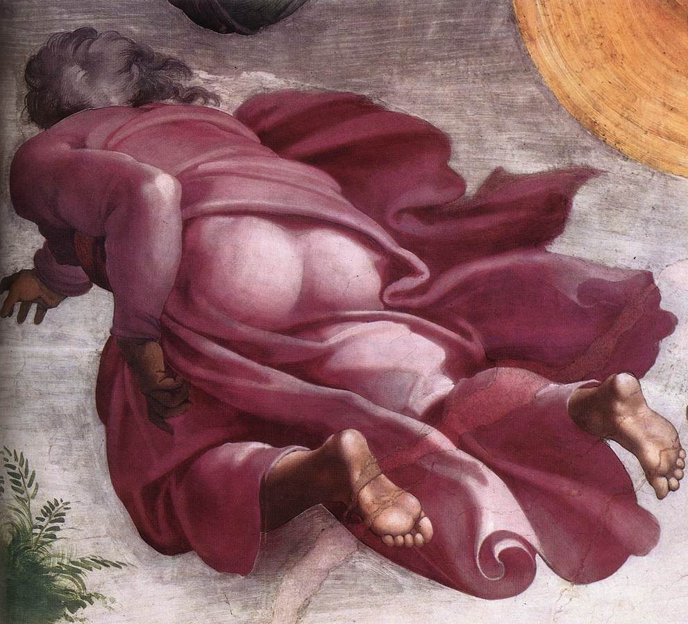 Michelangelo, The Creation of the sun and stars and plants, sistine chapel
