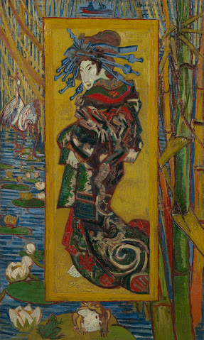 Vincent van Gogh, Courtesan (after Eisen), October-November 1887, oil on cotton, 100.7 cm x 60.7 cm, Credits (obliged to state): Van Gogh Museum, Amsterdam (Vincent van Gogh Foundation)