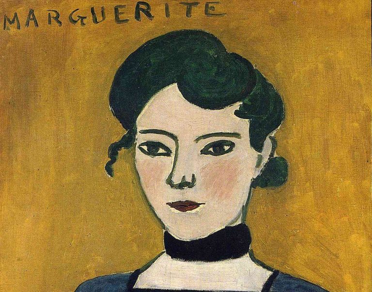 famous painters children: Henri Matisse, Portrait de Marguerite, 1906-1907, Musée Picasso, Paris, France. Detail.
