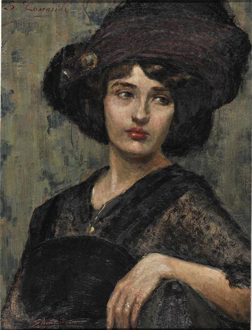 Sophia Laskaridou, La Belle Epoque, 1910 - 1915, oil on canvas, National Gallery of Greece, Athens, Greece.