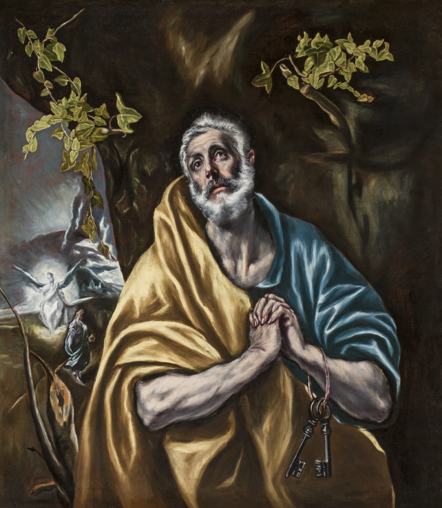 san diego museum staff highlights, el greco, penitent st. Peter