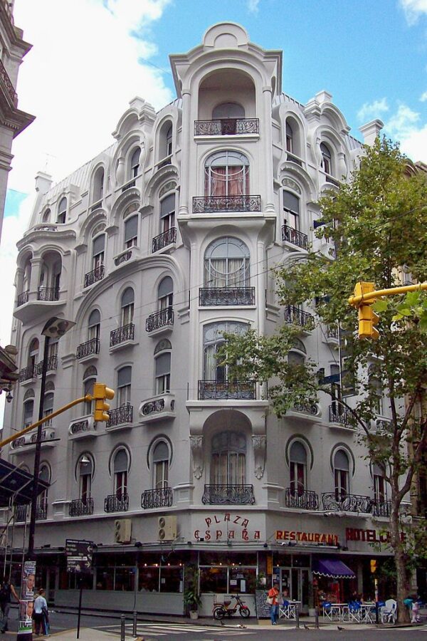 Art Nouveau κτίρια: Ξενοδοχείο Χιλή, Μπουένας Άιρες Αργεντινή Art Nouveau, Louis Dubois