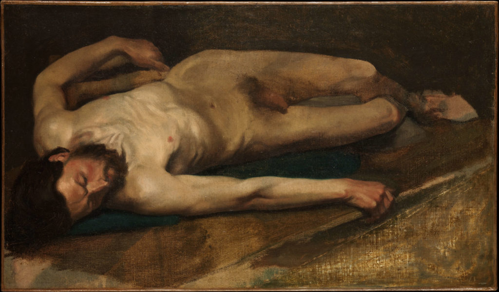 Edgar Degas, Male Nude, 1856