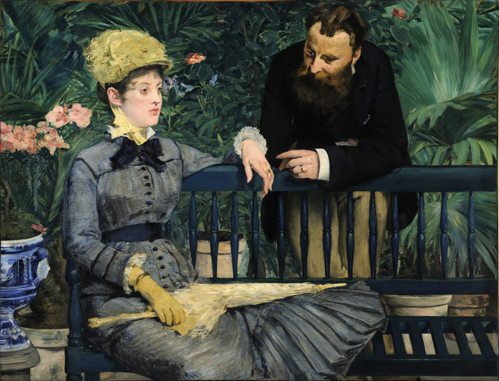 Alte Nationalgalerie Highlights: Édouard Manet, In the Conservatory, 1878-9, Alte Nationalgalerie, Berlin, Germany.