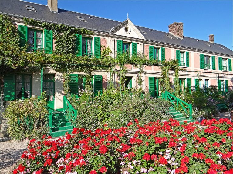 Monet House: Claude Monet’s house, Giverny, France. Photo by Jean-Pierre Dalbéra via Wikimedia Commons (CC BY-SA 2.0).
