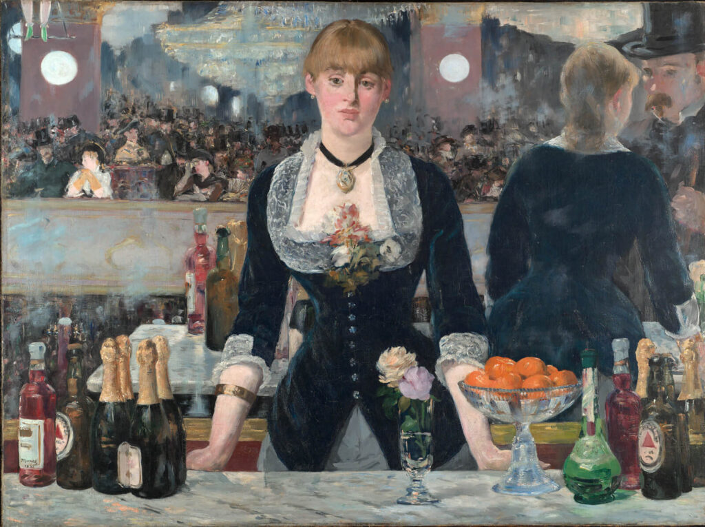 Impressionists dailyart Manet, A Bar at the Folies-Bergere, impressionism