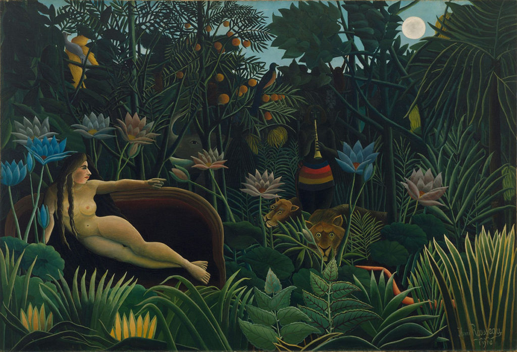 Exotic Art, Henri Rousseau, The Dream, 1910
