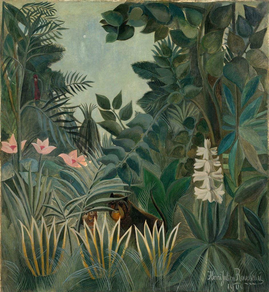 Exotic Art, The Equatorial Jungle by Henri Rousseau