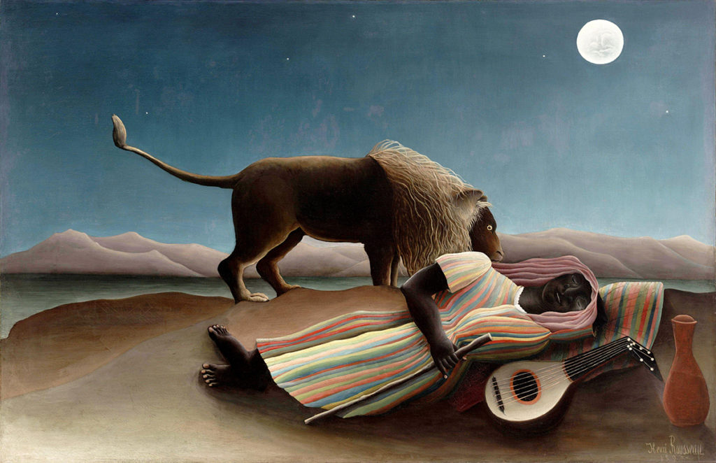 Exotic Art, The Sleeping Gypsy by Henri Rousseau