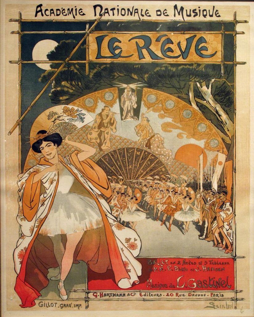 Vintage Parisian Advertisements: Théophile Steinlen, Le rêve, 1890 Vintage Parisian advertising posters