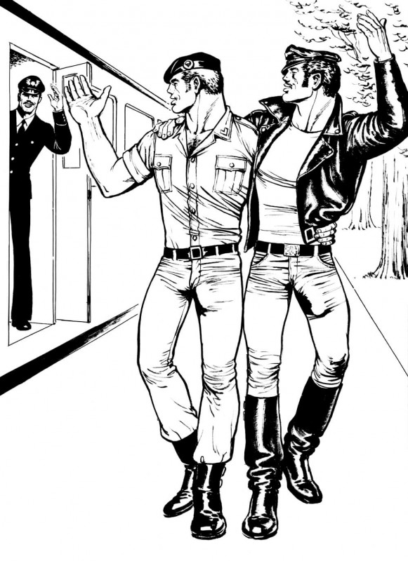 Tom of Finland, Untitled, from Sex on a Train, 1974, 