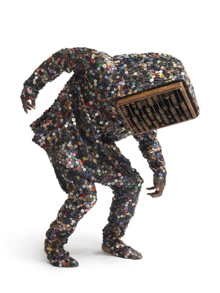 Nick Cave Artist: Nick Cave, Soundsuit, mixed media: buttons, fabric, abacus.