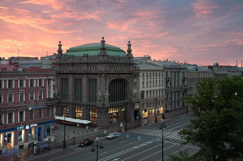 Art Nouveau buildings: Eliseyev Emporium St Petersburg Russia Gavril Baranovsky