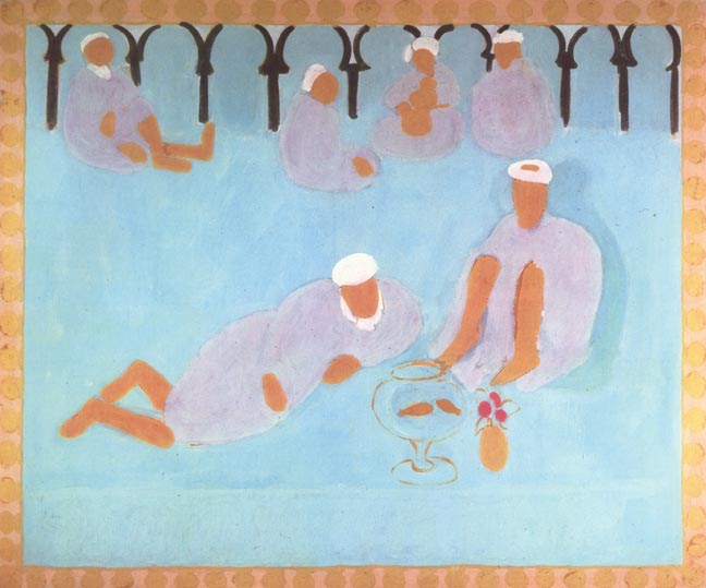 Henri Matisse painted the local cafe culture in Tangier. Henri Matisse, Moroccan Cafe