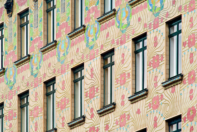 Art Nouveau buildings Otto Wagner Majolikahaus Arch Daily