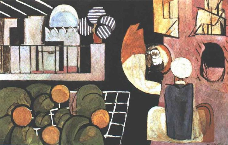 Henri Matisse's Cubist representation of Morocco's cafe culture. Henri Matisse, The Moroccans
