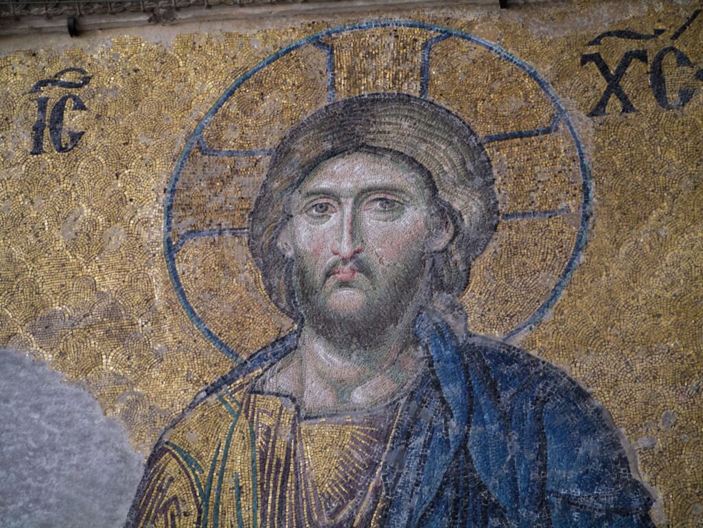Hagia Sophia mosaic Christ Pantocrator, Deesis