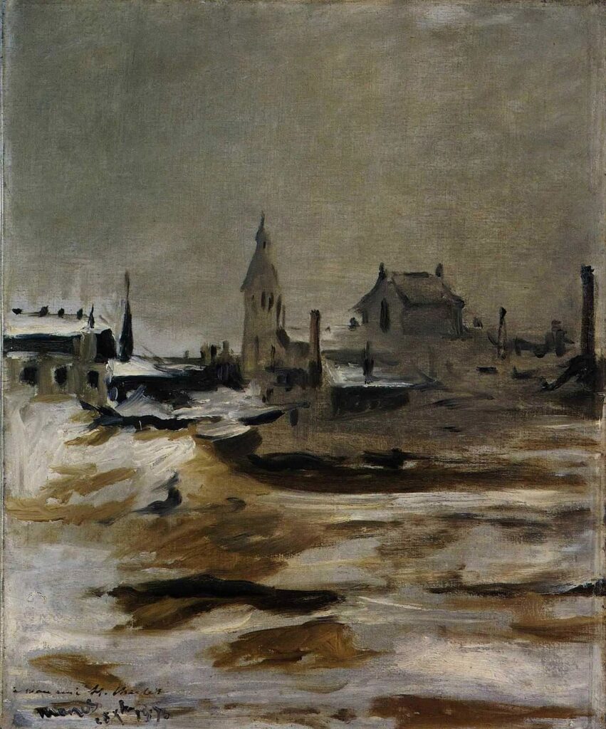 Édouard Manet, Effect of snow on Petit Montrouge