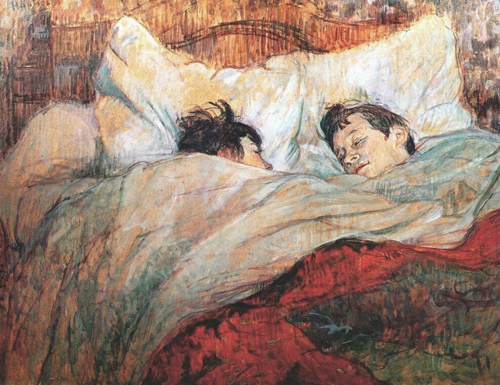 Ten most romantic artworks about love: Henri de Toulouse-Lautrec, Le Lit
