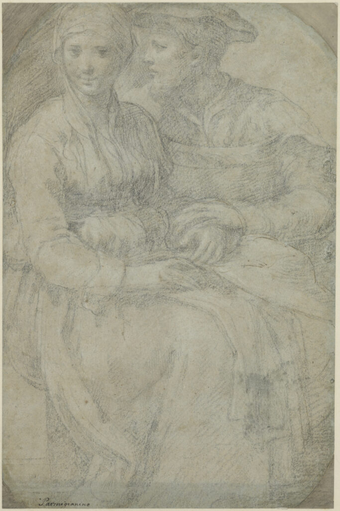 Parmigianino lovers drawing Parmigianino, A Pair of Lovers, Seated, Renaissance life