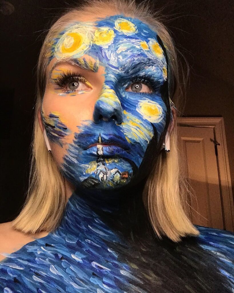 Makeup inspired by art. Makeup by Mary-Ann K. _maryann.k instagram account.