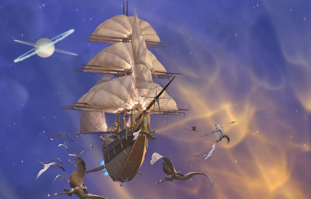 The flying ship from the movie Treasure Planet, 2002. Source: Imdb.