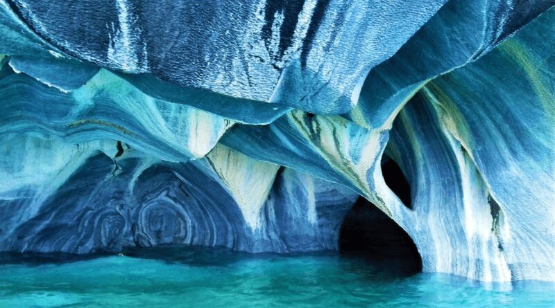 Colorful Places in the World: Marble Caves of Patagonia, Chile