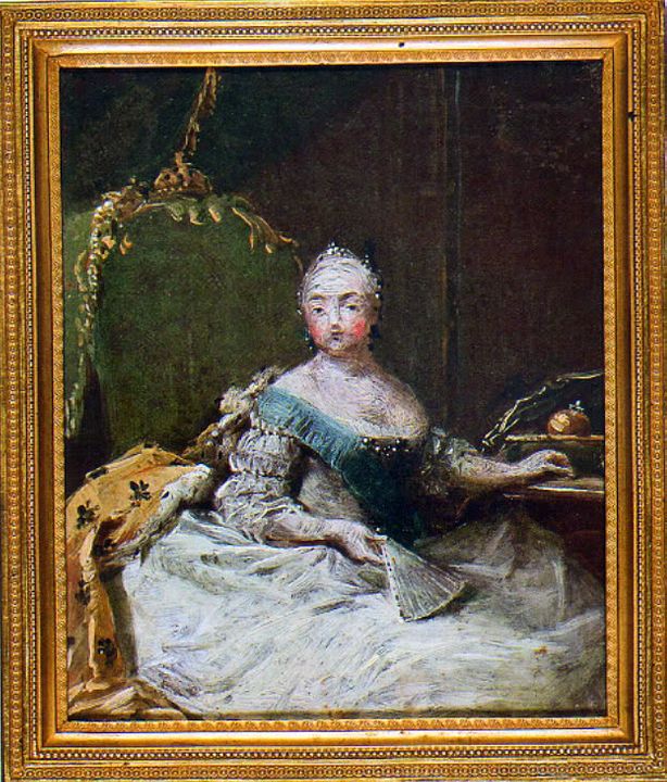 Virgilius Heriksen, Portrait of Elisabeth of Russia, 1757, Hermitage museum