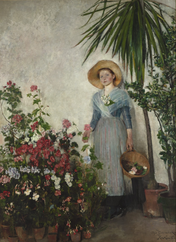 Olga Boznańska, In the Orangery (In the Greenhouse), 1890, National Museum in Warsaw