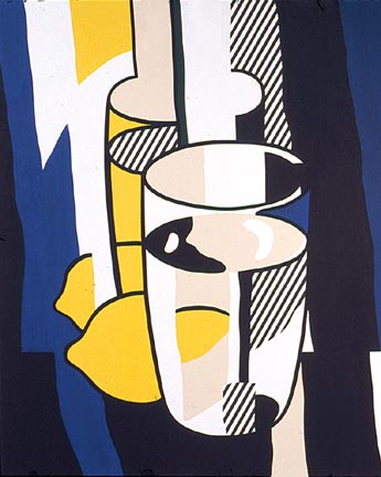Roy Lichtenstein, Glass and Lemon in a mirror, 1974