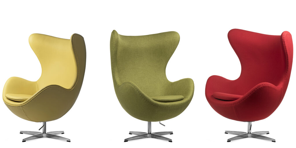 Chairs that Changed the Way We Sit: Arne Jacobsen, Egg chair, 1958. Steeldomus.