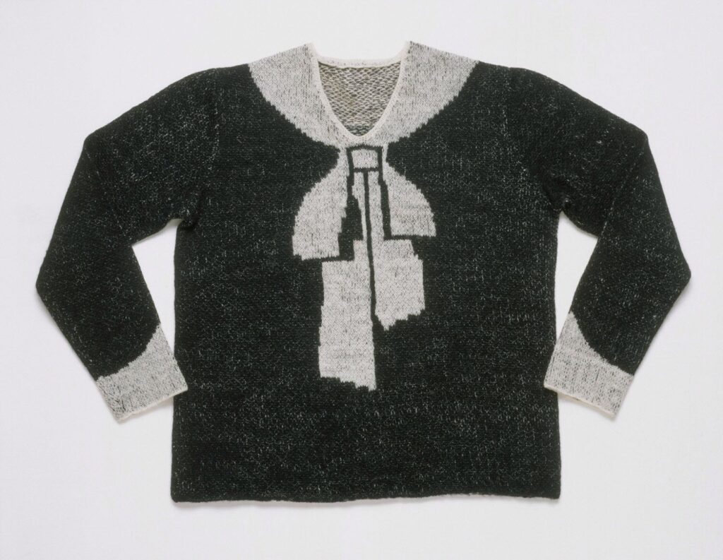 Elsa Schiaparelli's faux-bow sweater, 1927.