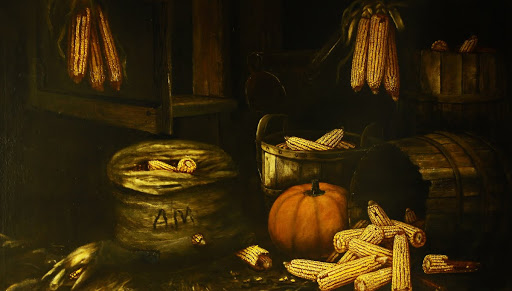 Autumn foods: Alfred Montgomery, Still Life of Barrels