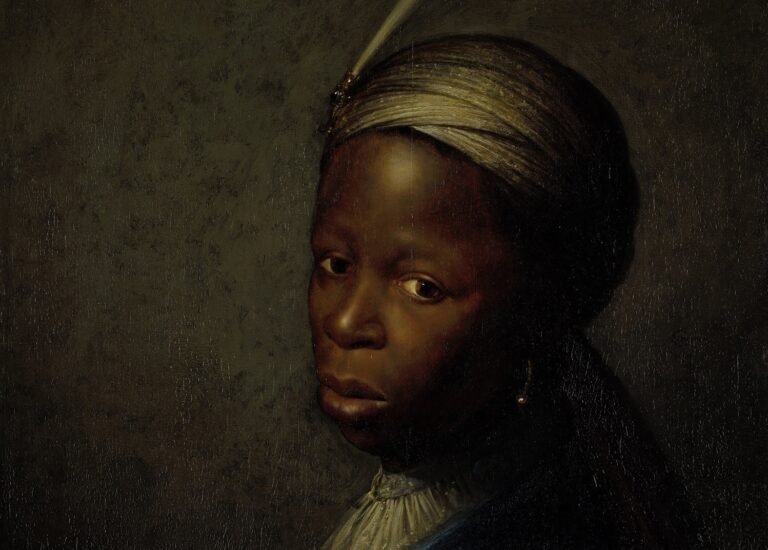 black in rembrandt's time: Gerrit Dou, Head of a Boy in a Turban, c. 1635, Rembrandt House Museum, Amsterdam, Netherlands. Detail.
